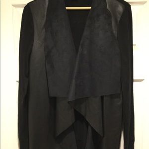 Michael Kors faux suede front sweater